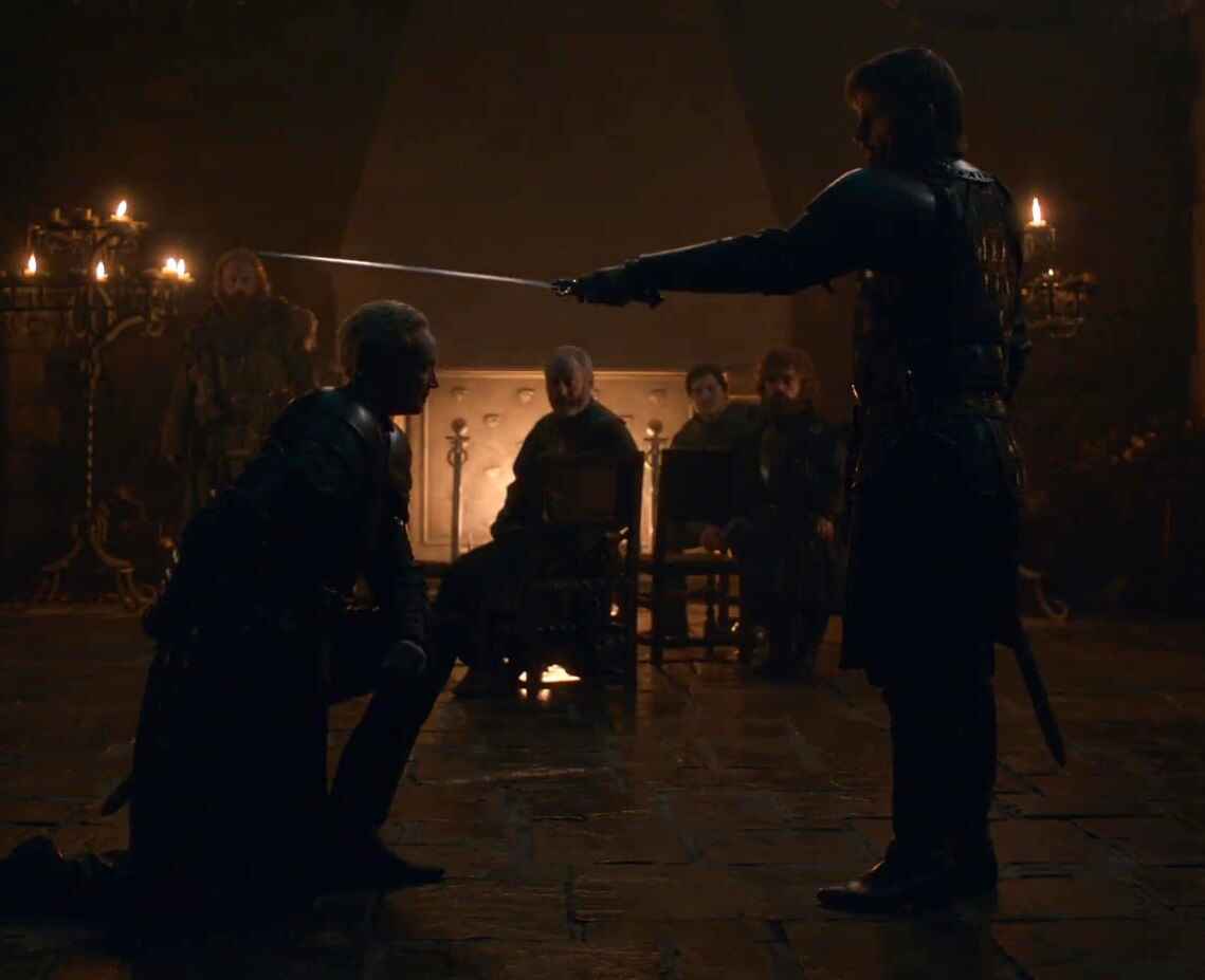 Strength Recognized: Jaime Lannister Honors Brienne of Tarth with a Knighting