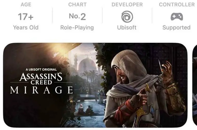 Assassin's Creed Mirage is now available for Apple Devices.