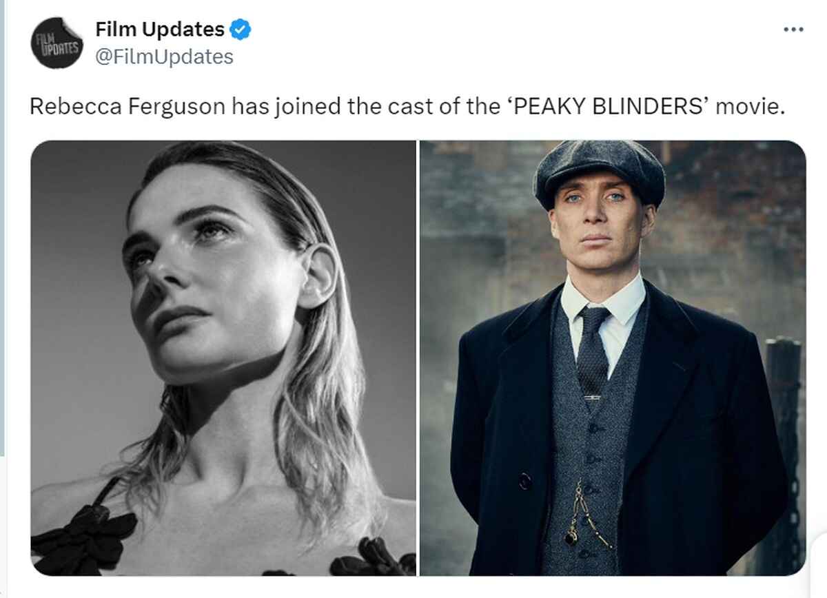 Rebecca Ferguson Joins Peaky Blinders Movie Cast