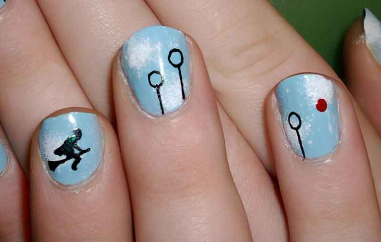 Simple Harry Potter Nail Art Designs