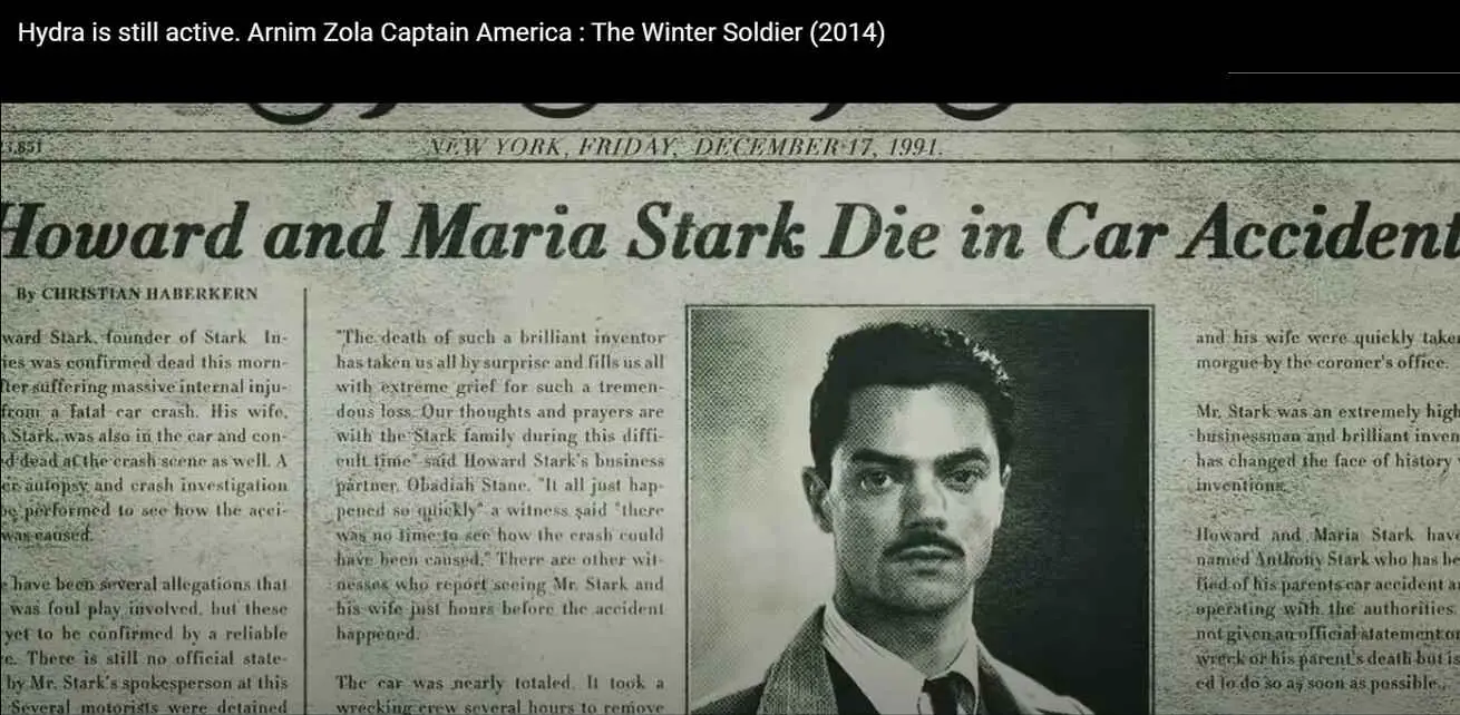 In the Winter Soldier movie (2014), Arnim Zola implied that Hydra/Shield assassinated Howard Stark.