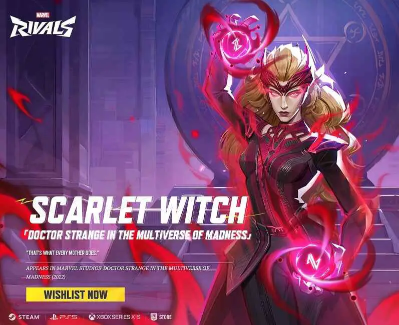 Marvel Rivals: Scarlet Witch Dazzling New Costume